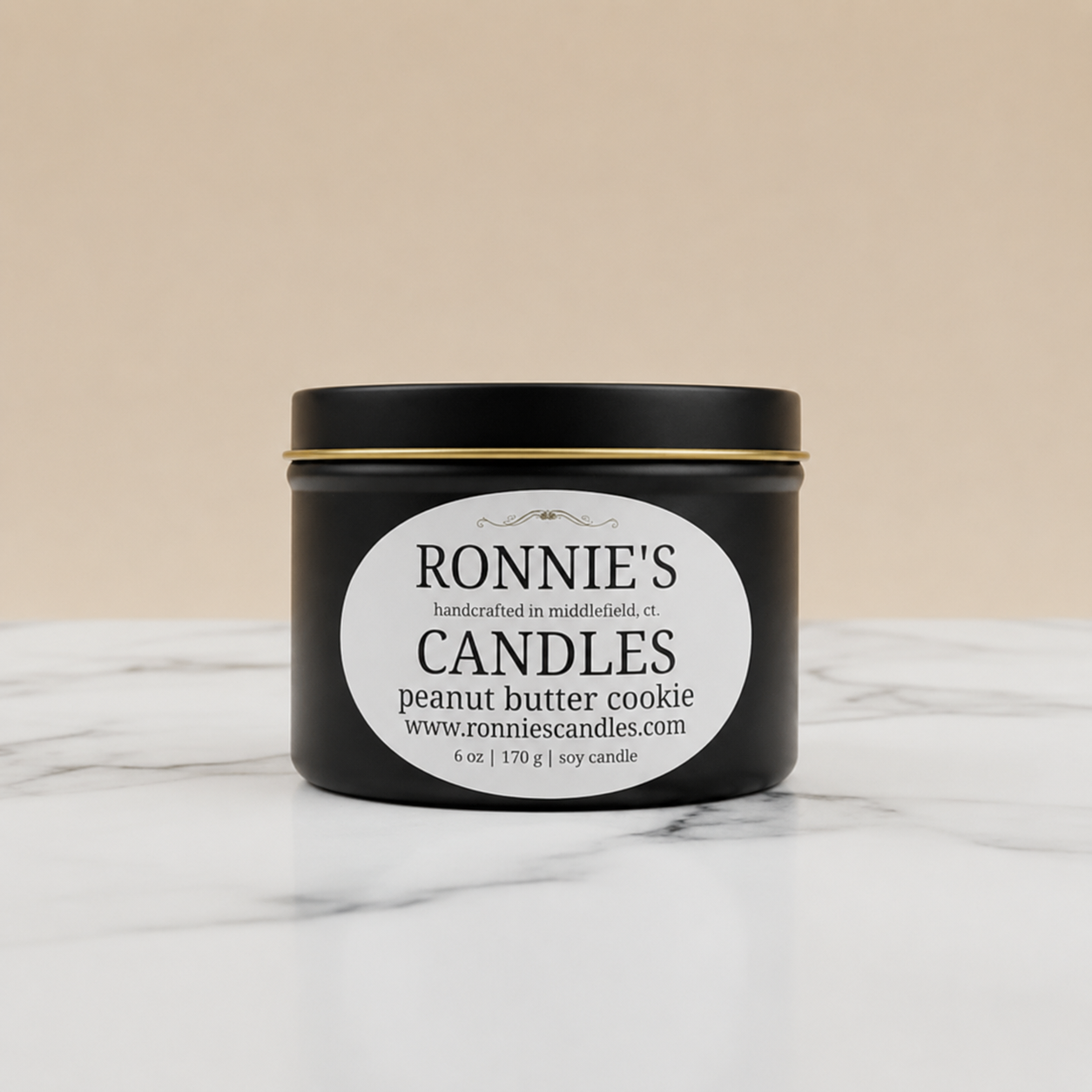 Peanut Butter Cookie 100% Soy Candle