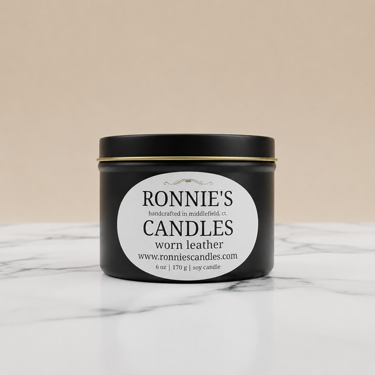 Worn Leather 100% Soy Candle