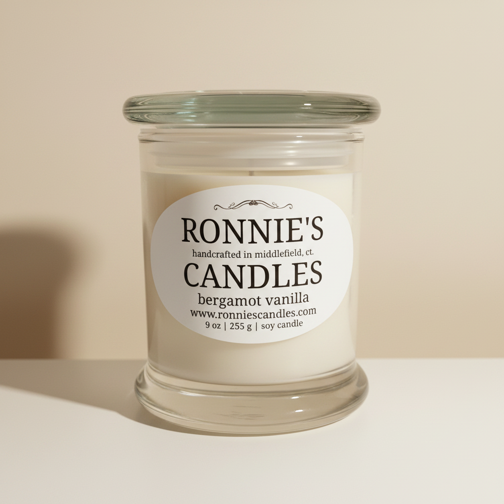 Bergamot Vanilla 100% Soy Candle