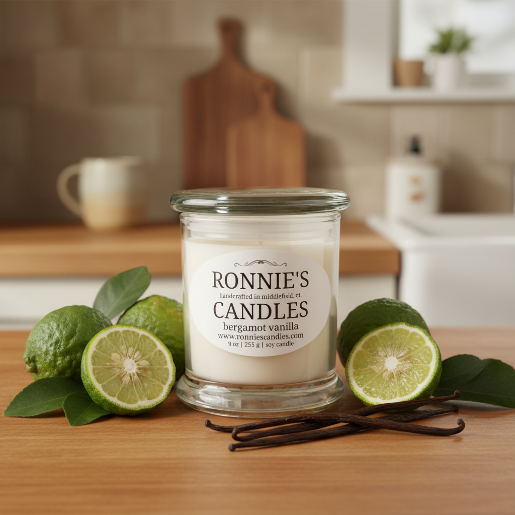 Bergamot Vanilla 100% Soy Candle