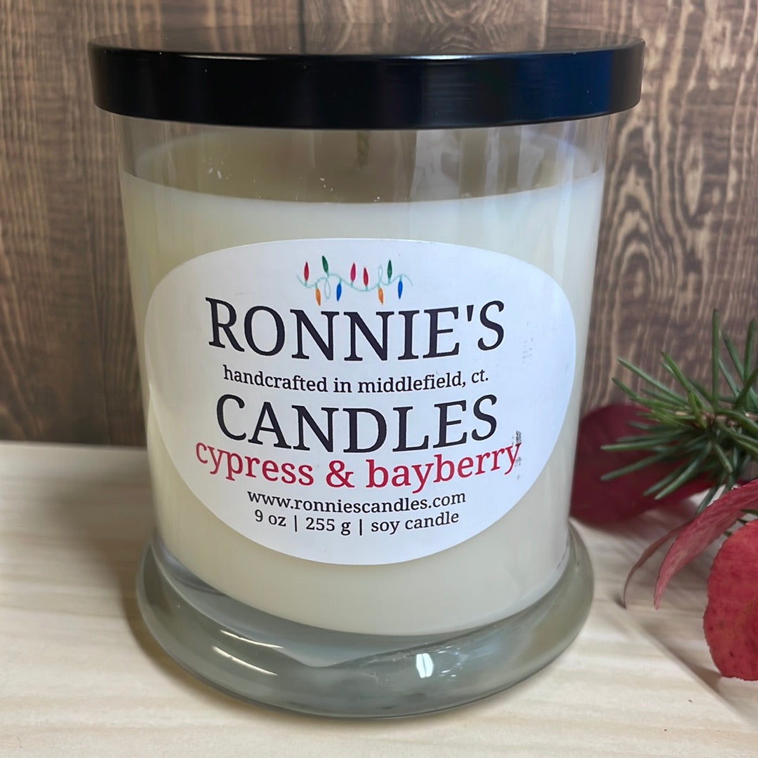 Cypress and Bayberry 100% Soy Candle no