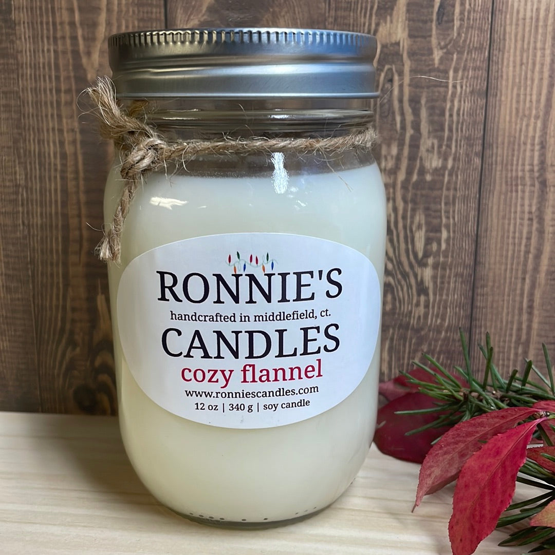 Cozy Flannel 100% Soy Candle