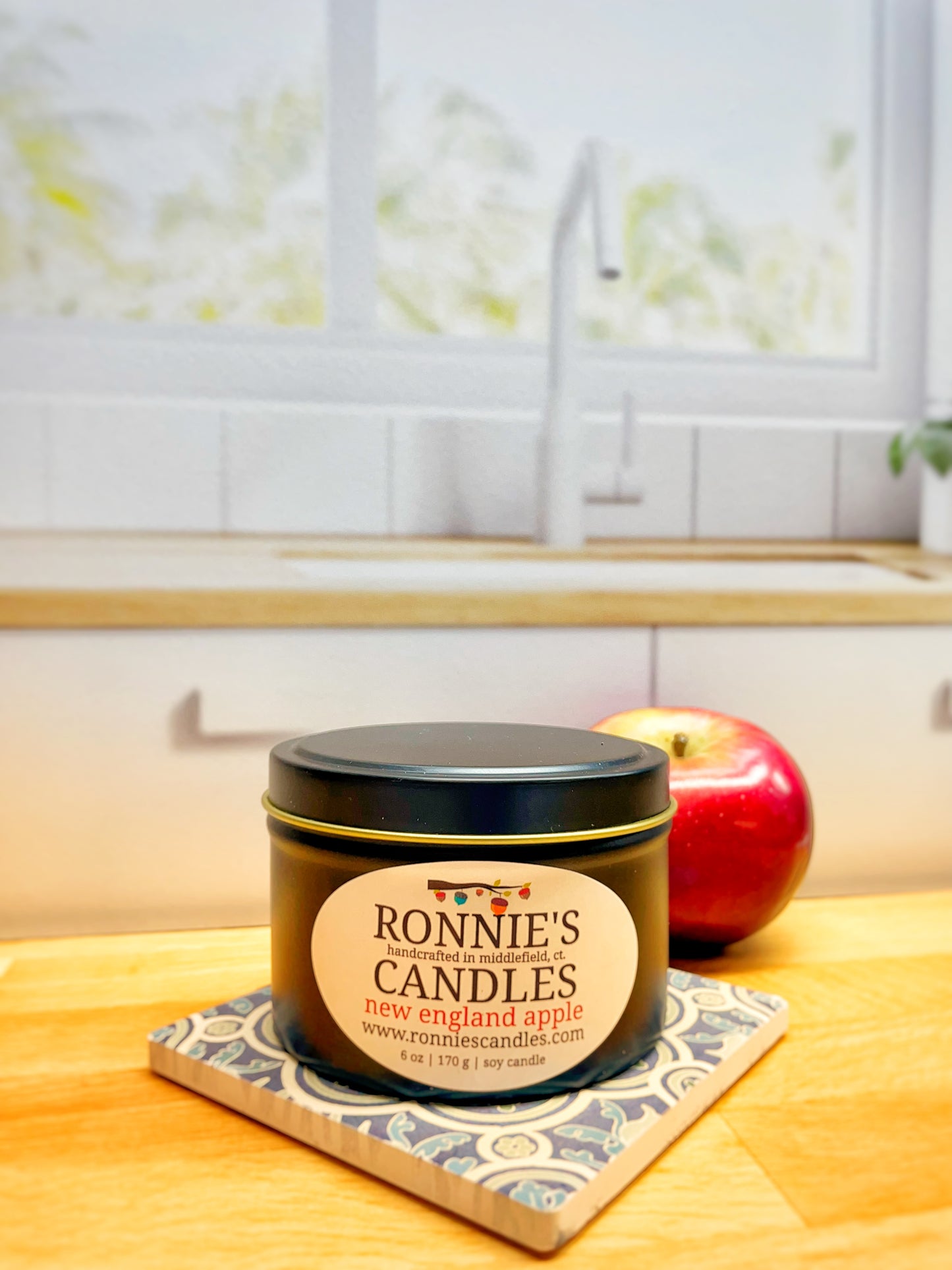 New England Apple 100% Soy Candle