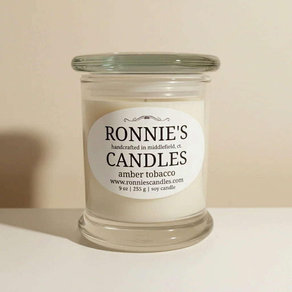Amber Tobacco 100% Soy Candle
