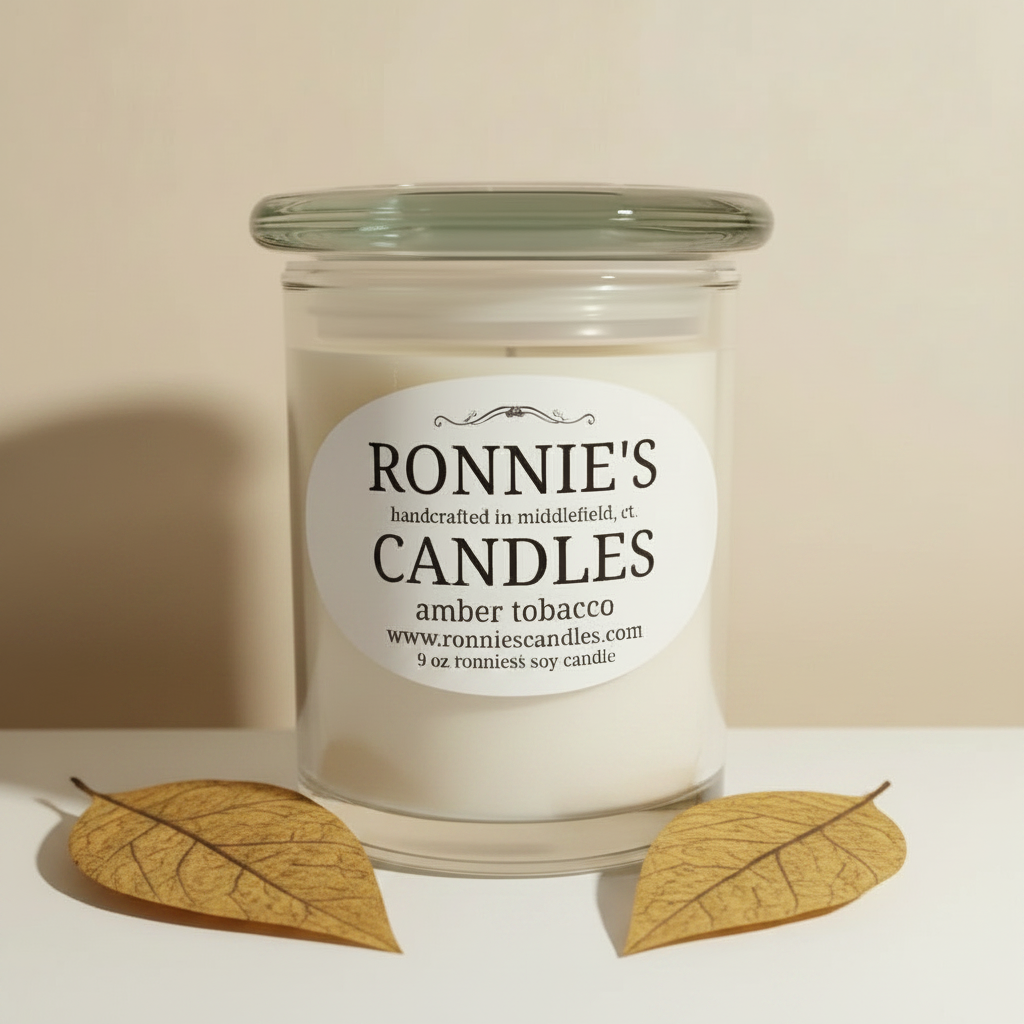 Amber Tobacco 100% Soy Candle