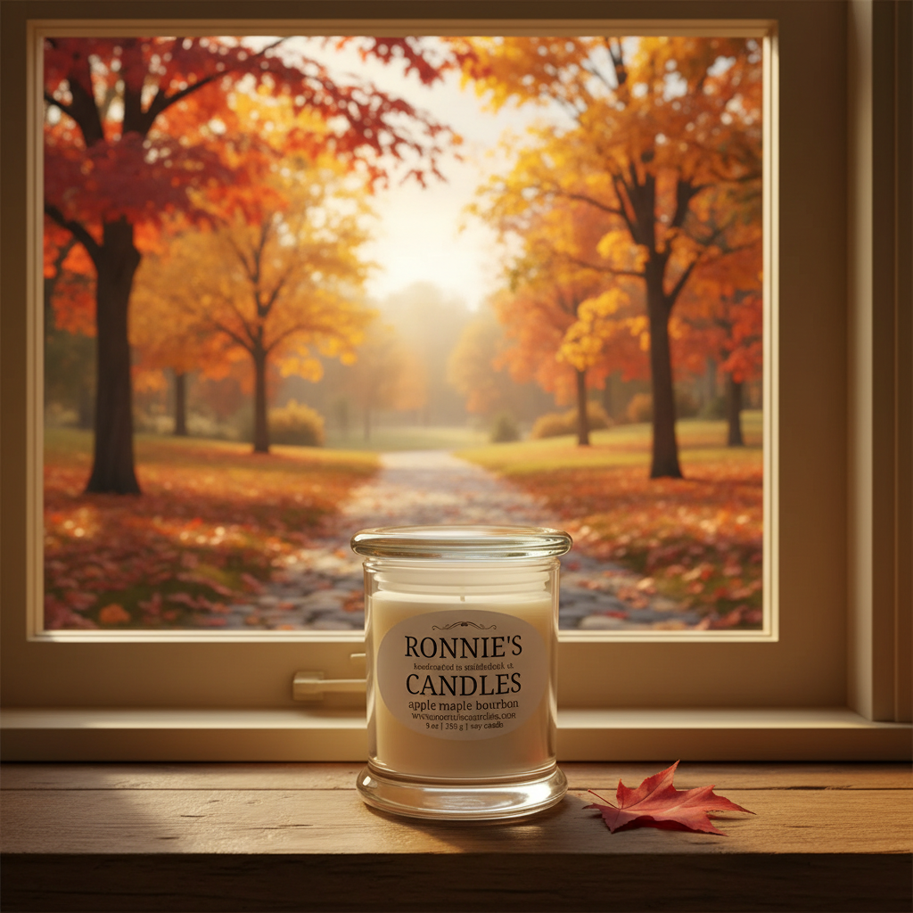 Apple Maple Bourbon 100% Soy Candle