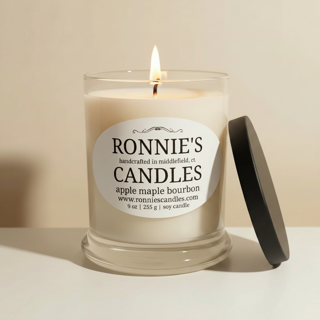 Apple Maple Bourbon 100% Soy Candle