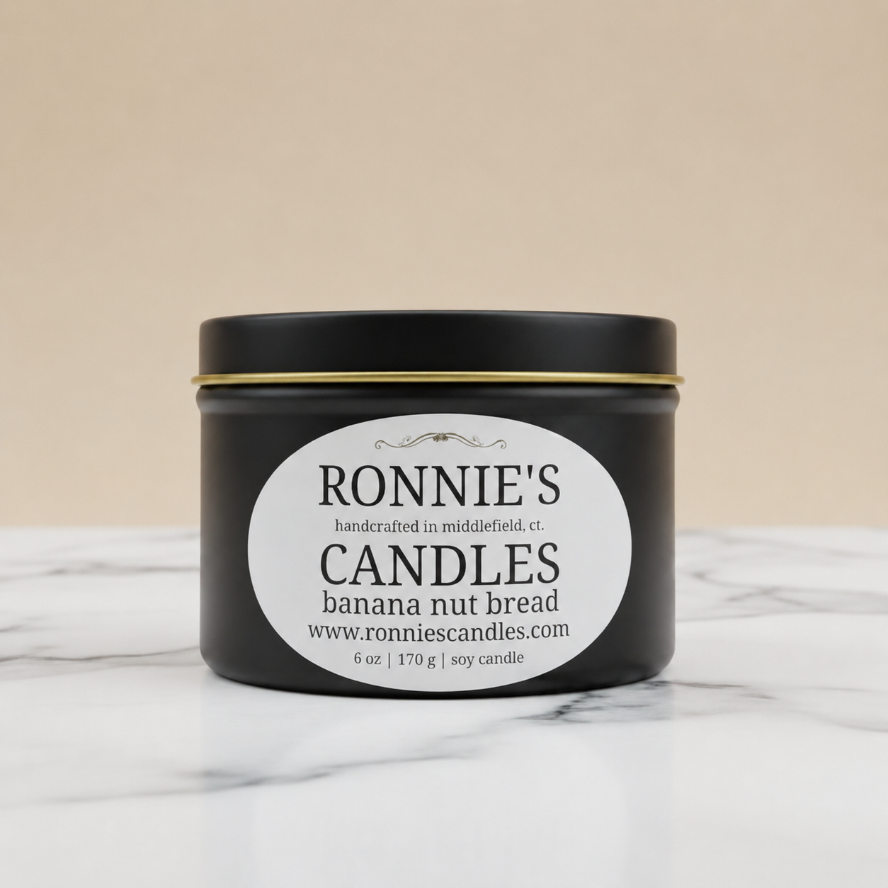 Banana Nut Bread 100% Soy Candle
