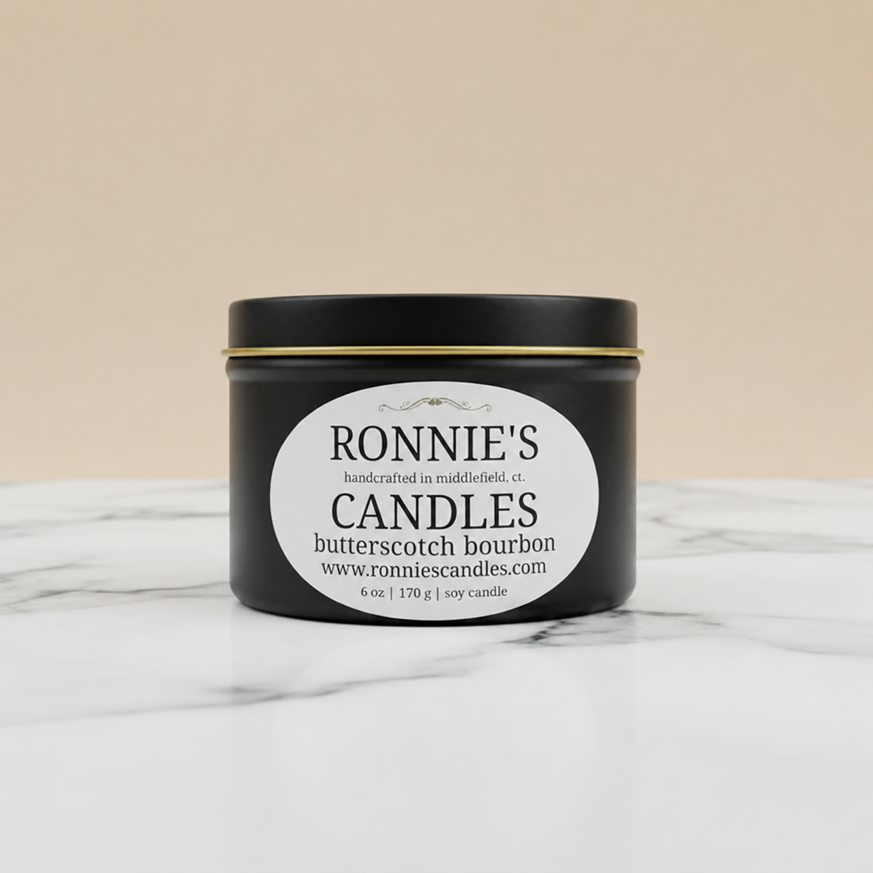 Butterscotch and Bourbon 100% Soy Candle