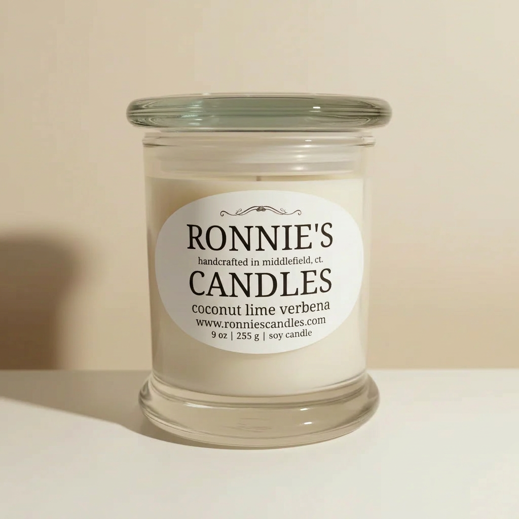 Coconut Lime Verbena 100% Soy Candle
