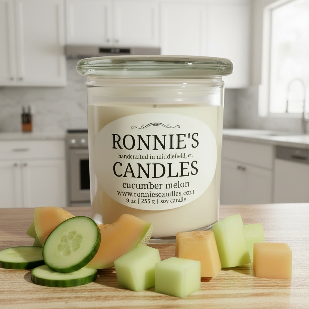 Cucumber Melon 100% Soy Candle