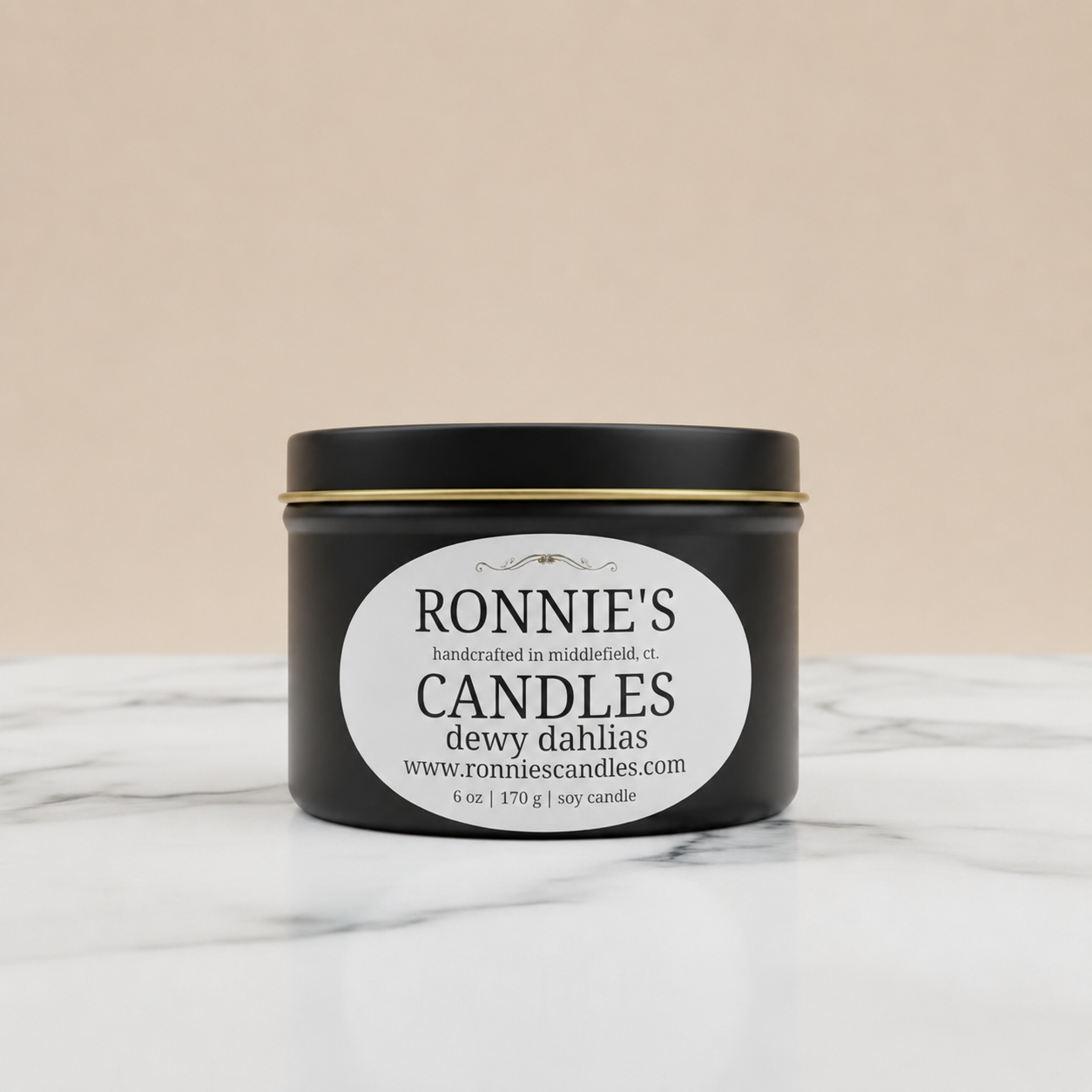 Dewy Dahlias 100% Soy Candle