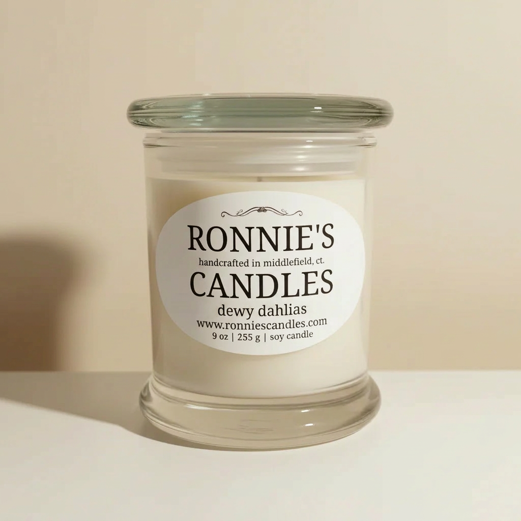 Dewy Dahlias 100% Soy Candle