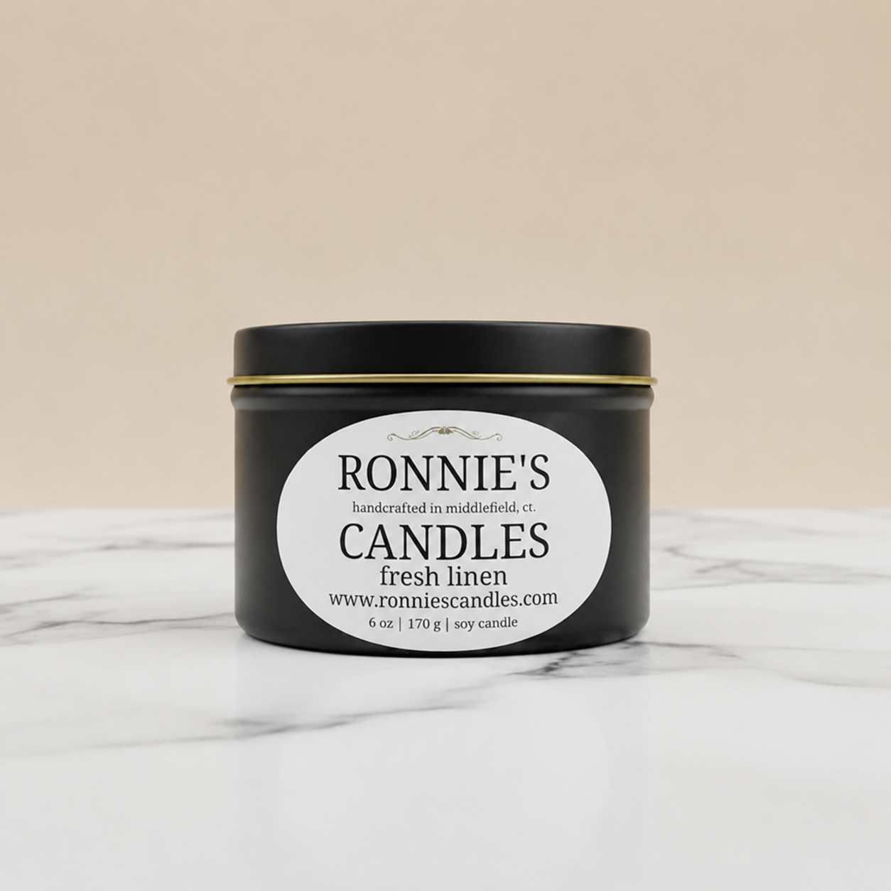 Fresh Linen 100% Soy Candle