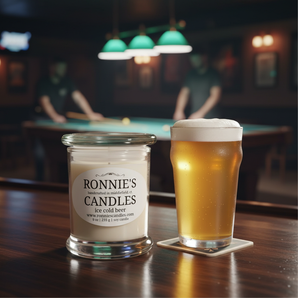 Ice Cold Beer 100% Soy Candle