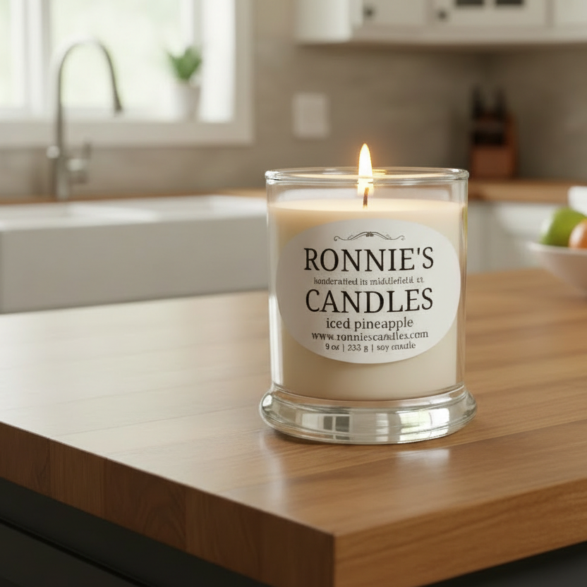 Iced Pineapple 100% Soy Candle