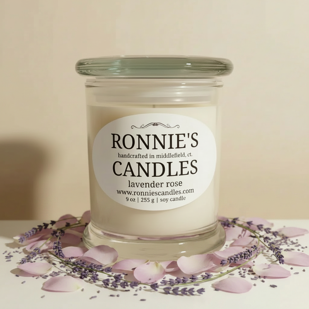 Lavender Rose 100% Soy Candle