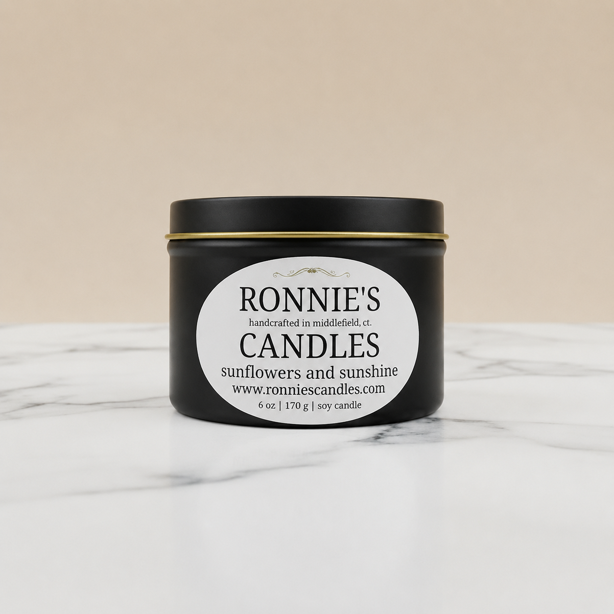Sunflowers and Sunshine 100% Soy Candle