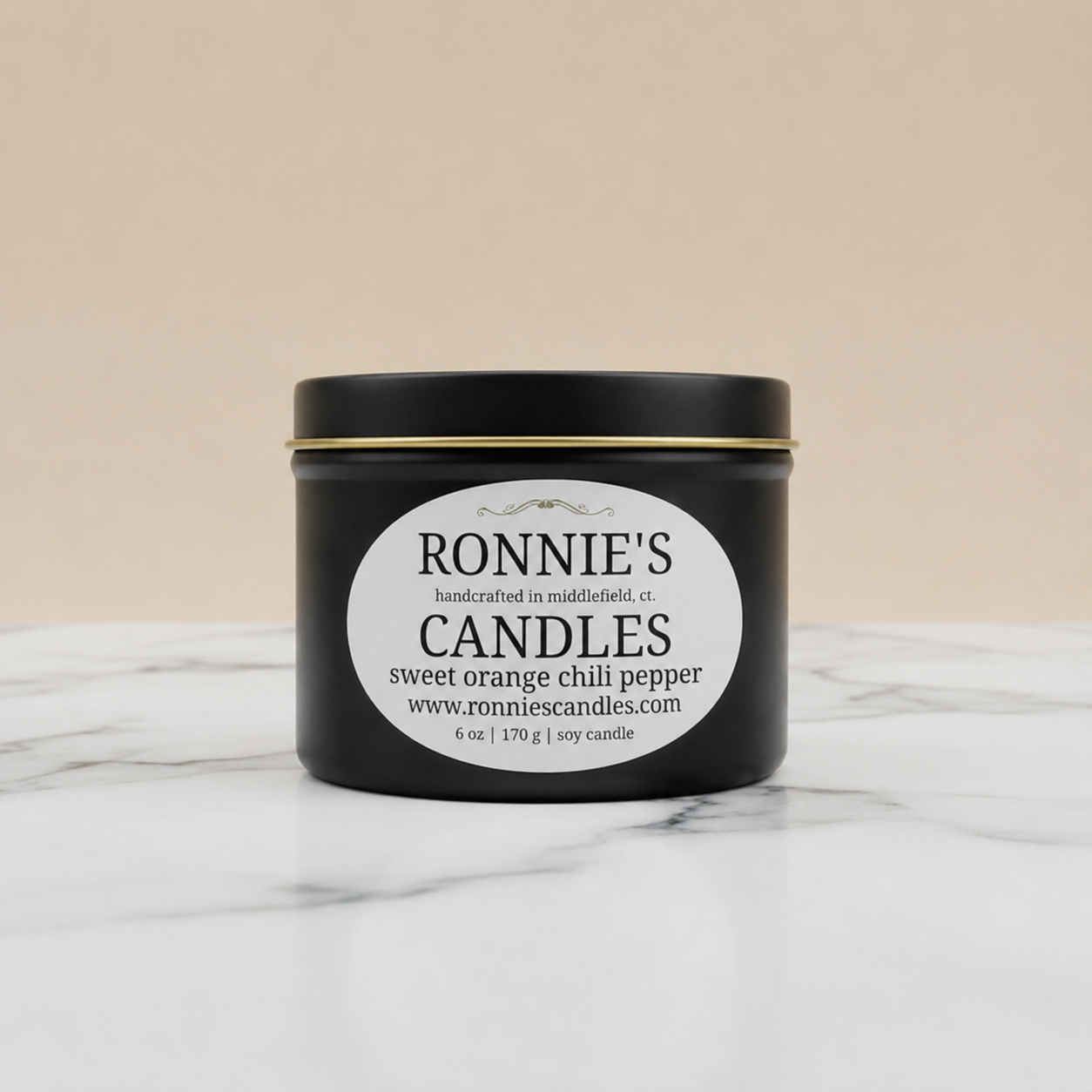 Sweet Orange Chili Pepper 100% Soy Candle
