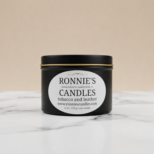 Tobacco and Leather 100% Soy Candle