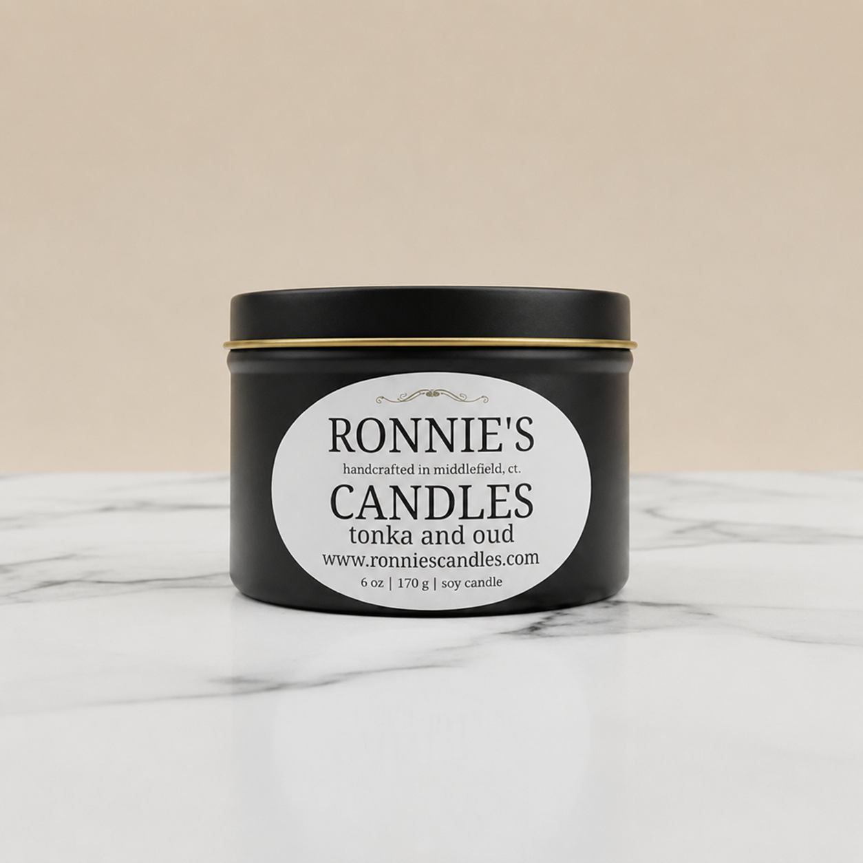 Tonka and Oud 100% Soy Candle