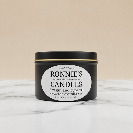Dry Gin and Cypress 100% Soy Candle
