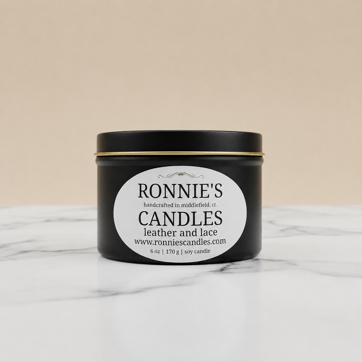 Leather and Lace 100% Soy Candle