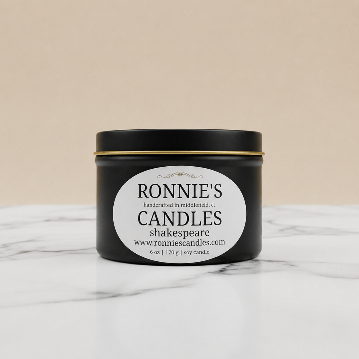 Shakespeare 100% Soy Candle