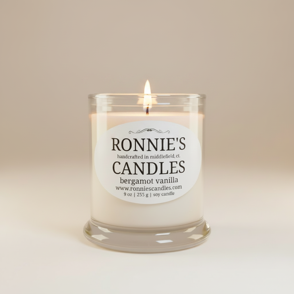 Bergamot Vanilla 100% Soy Candle