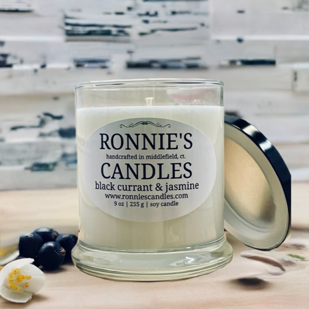 Black Currant and Jasmine 100% Soy Candle